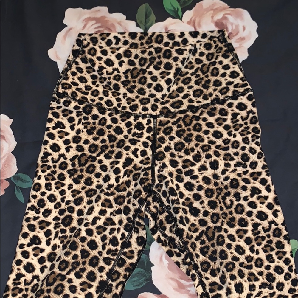 Cheetah print workout leggings